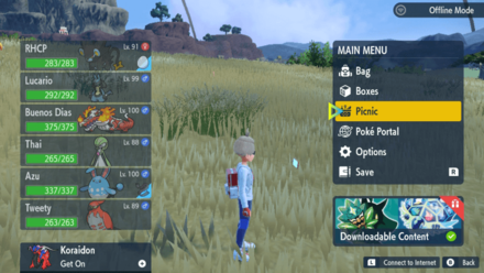 Pokemon Scarlet and Violet SV - Set Up Picnic