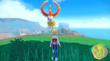 Pokemon Scarlet and Violet Indigo Disk DLC - Ho-Oh Overworld Location