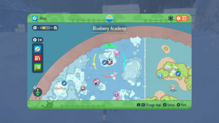 Pokemon SV Indigo Disk -  Fleur of the League Club Map