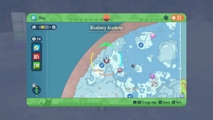 Pokemon SV Indigo Disk -  Sam of the League Club Map