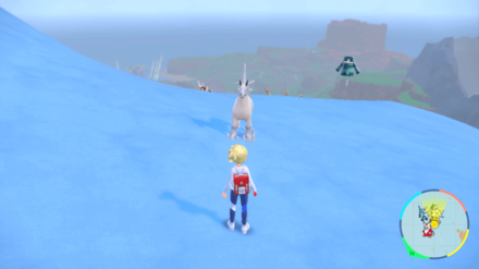 Pokemon Scarlet and Violet Indigo Disk DLC - Glastrier Overworld Location