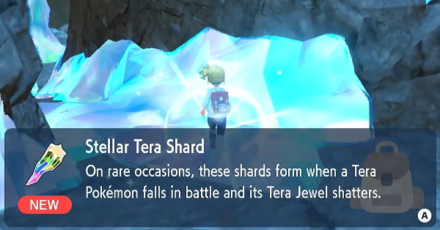 Pokemon SV The Indigo Disk DLC - Stellar Tera Shard Banner