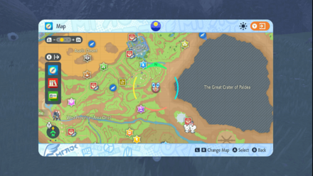 Pokemon Scarlet and Violet Indigo Disk DLC - Terrakion Map Location