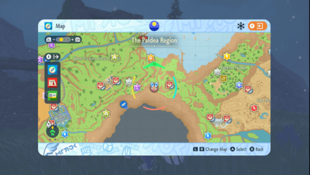 Pokemon Scarlet and Violet Indigo Disk DLC - Spectrier Map Location