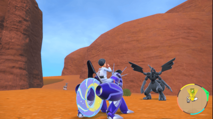 Pokemon Scarlet and Violet Indigo Disk DLC - Zekrom Overworld Location