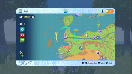Pokemon Scarlet and Violet Indigo Disk DLC - Lunala Map Location