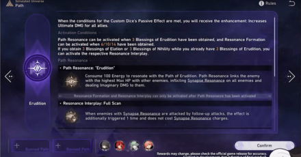 Honkai Star Rail - Simulated Universe Gold and Gears Guide - Path of Erudition