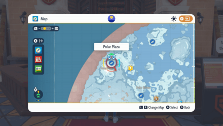 Pokemon SV - Polar Plaza Map View