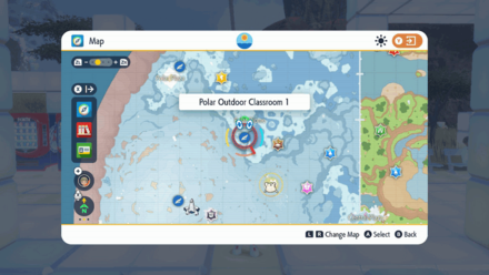 Pokemon SV - Polar Outdoor Classroom 1 Map View