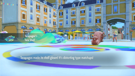 Pokemon Scarlet and Violet SV - Tera Shell Effect