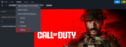 Modern Warfare 3 - Go Offline then Online