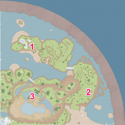 Pokemon SV - Coastal Biome Fast Travel Points