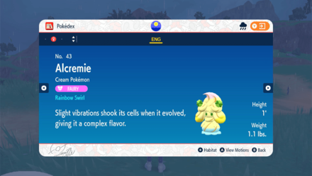 Pokemon Scarlet and Violet SV - Rainbow Swirl Alcremie