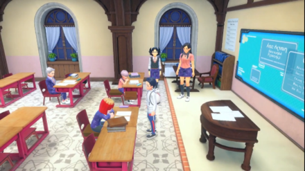 Pokemon Scarlet and Violet Indigo Disk Team Star Studying