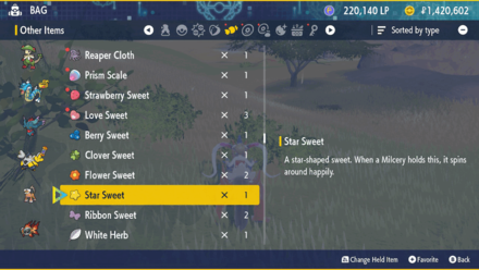 Pokemon SV - Sweets in the Inventory