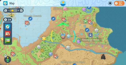 Pokemon Scarlet and Violet Indigo Disk - Northern Part of Tagtree Thicket