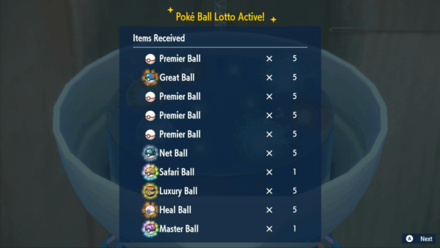 Pokemon Scarlet Indigo Disk DLC - Master Ball Poke Ball Lotto