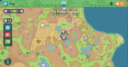 Pokemon Scarlet and Violet SV - Kubfu Map Location