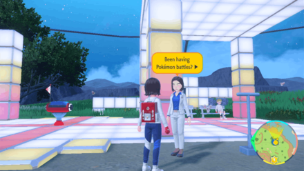 Pokemon SV Indigo Disk DLC - Claim Rewards from the Guidance Counselor at the Rest Areas
