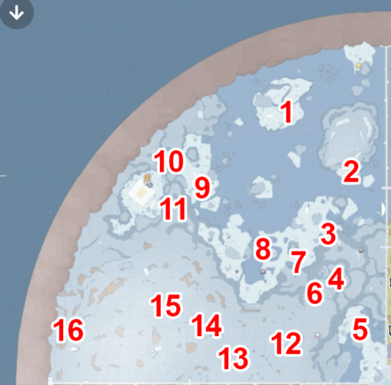 Pokemon SV Indigo Disk DLC - All Polar Biome Trainer Map