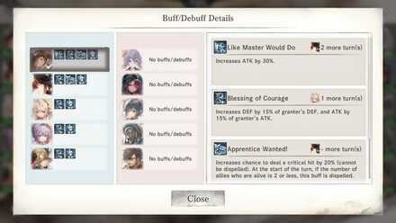 Battle Status Effects - MementoMori