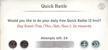 Daily Free Quick Battle - MementoMori
