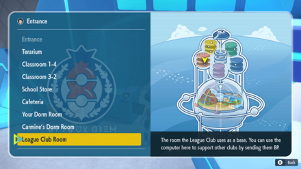 Pokemon Scarlet and Violet Indigo Disk DLC - League Club Room Location