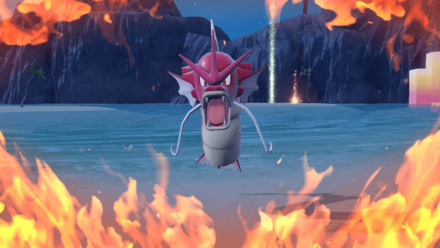 Pokemon Scarlet and Violet Indigo Disk DLC - Sizzly Slide Photo Effect