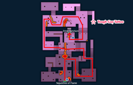 DQM3 - Circle of Temper - Middle Echelon - Sepulchre of Flame Map.png