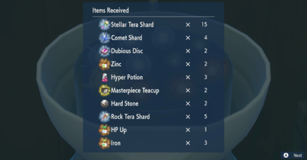 Pokemon SV The Indigo Disk DLC - Stellar Shard Printer