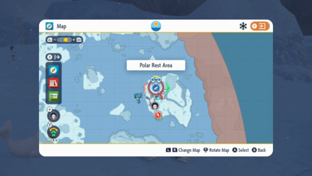 Pokemon Scarlet and Violet Indigo Disk DLC - Polar Biome Rest Area