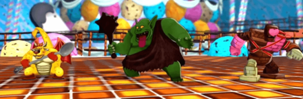 DQM3 - Dessert Demon, Boss Troll, and Chocolate Golem