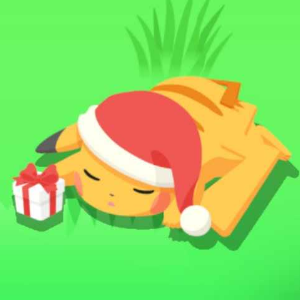 Shiny Holiday Pikachu Gift-Giving Sleep