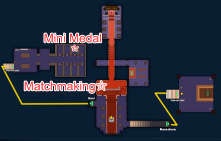Dragon Quest Monsters The Dark Prince - Diabolic Hall Main Map