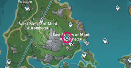 Genshin - Waterfall Wen Domain Location