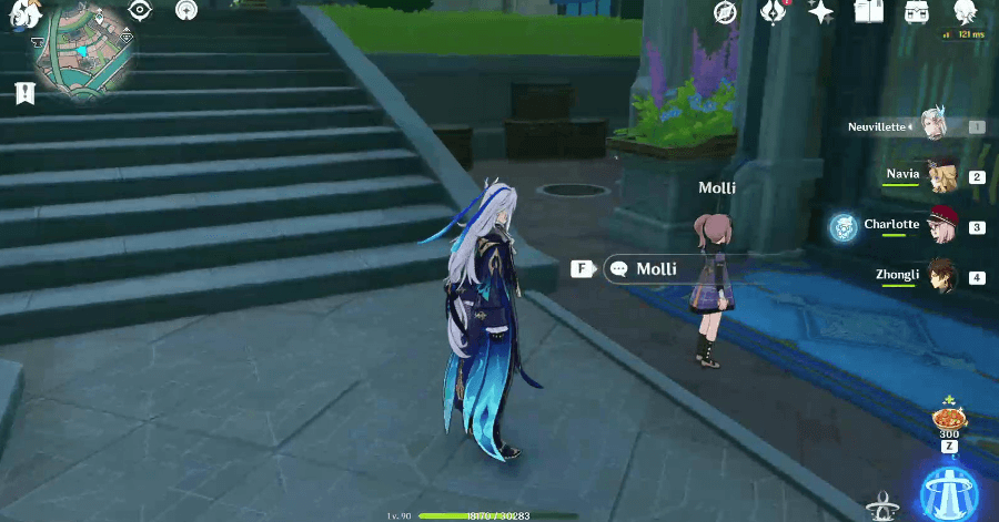 Genshin - Leroy Under Guard - Talk to Molli