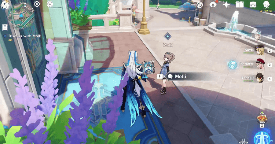 Genshin - Leroy Under Guard - Discuss with Molli