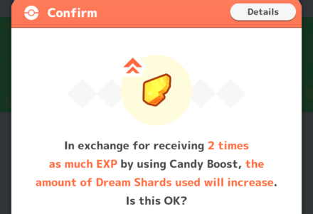 Pokemon Sleep - Candy Boost Confirmation