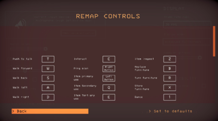 Lethal Company - Version 45 - The Frosty Update Keybinds Settings