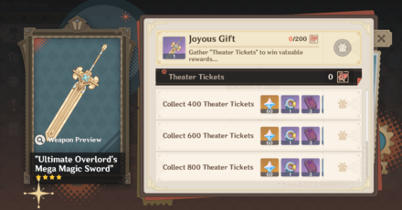 Genshin - Roses and Muskets Reward - Claymore