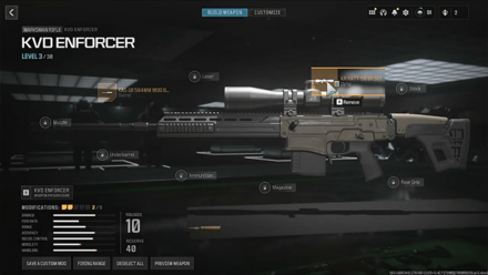 Modern Warfare 3 - 8x Scope on KVD Enforcer
