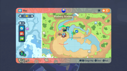 Pokemon SV Indigo Disk DLC - Minior Red Map