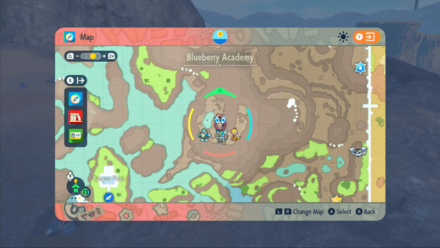 Pokemon SV Indigo Disk DLC - Minior Orange Map