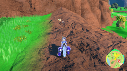 Pokemon SV Indigo Disk DLC - Minior Green Overworld