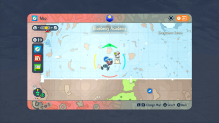 Pokemon SV Indigo Disk DLC - Minior Violet Map