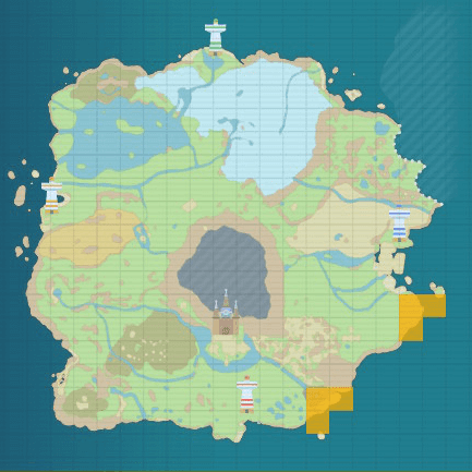 Shellos (East Sea) Map