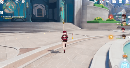 Genshin - Where the Roses Bloom Quest - Go to the Gathering Spot