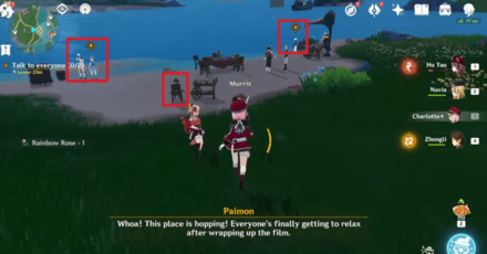 Genshin - Where the Roses Bloom Quest - Talk to Everyone