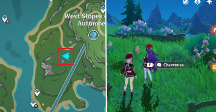Genshin - Roses and Muskets Character Locations for Day 4 - Chevreuse