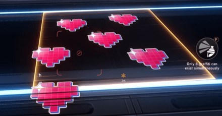 Honkai Star Rail - Spray Heart Graffiti in the Area